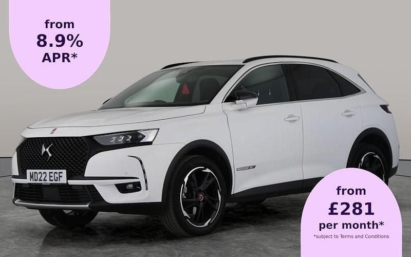White Used 2021 DS Automobiles DS7 Crossback Performance Line Plus SUV | £19,155 (Fair price) - Image 1/3