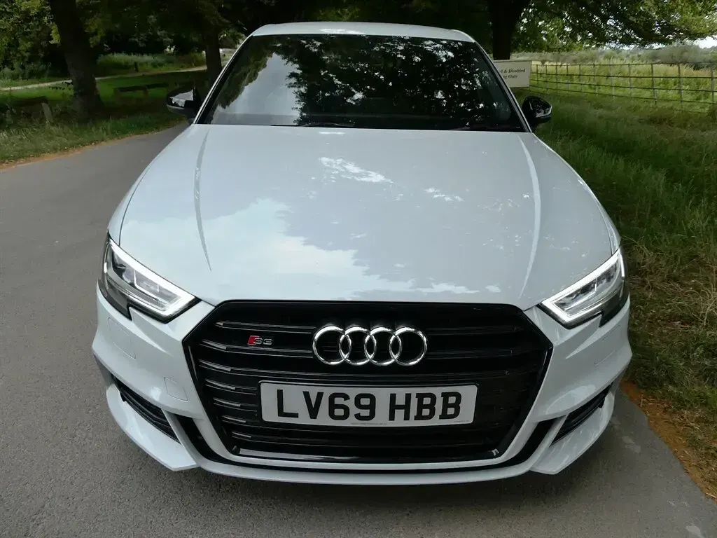 Used Audi S3 Sportback Black Edition 296 HP (217 kW) 2019 Ibis white Hatchback