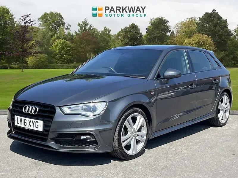 Used Audi A3 S-Line 184 HP (135 kW) 2016 Grey Hatchback