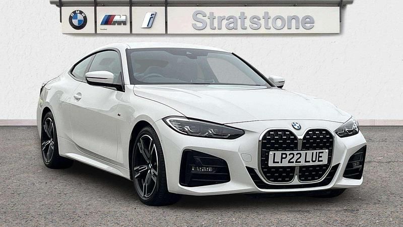 White Used 2022 BMW 420 M Sport Coupe | £28,299 (Fair price) - Image 1/3