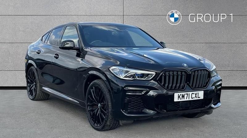 Black Used 2021 BMW X6 M Sport SUV | £45,993 (Fair price) - Image 1/4