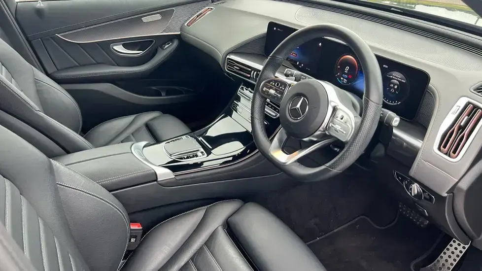 Used Mercedes EQC400 AMG line 300 kW (408 HP) 2023 Metallic paint graphite grey SUV