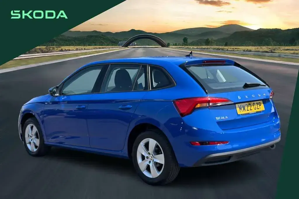 Used Skoda Scala SE 108 HP (79 kW) 2022 Blue Hatchback