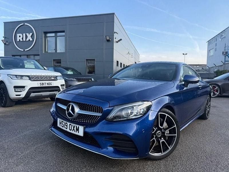 Blue Used 2019 Mercedes C300 AMG line Coupe | £22,450 (Fair price) - Image 1/4