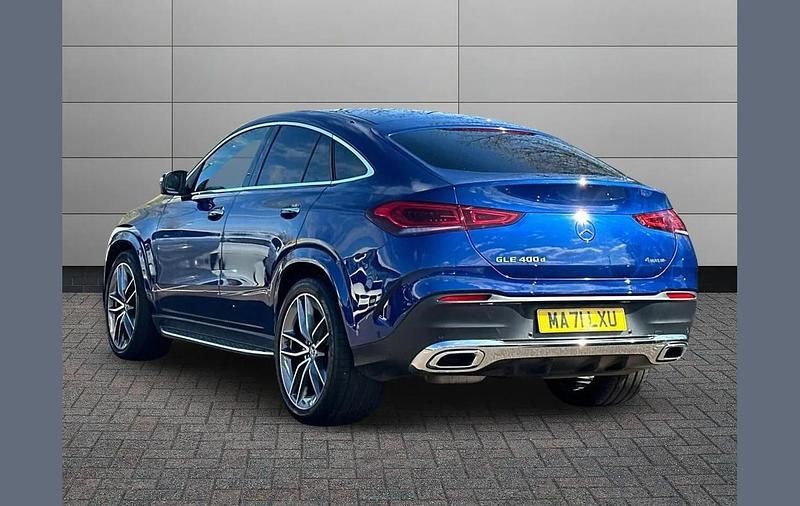 Used Mercedes GLE400 AMG Line Premium Plus 330 HP (242 kW) 2021 Blue Coupe