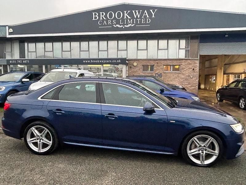 Used Audi A4 S-Line 190 HP (139 kW) 2017 Blue Sedan