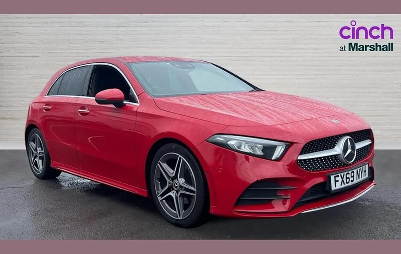 Used Mercedes A180 AMG Line Premium 113 HP (83 kW) 2019 Red Hatchback