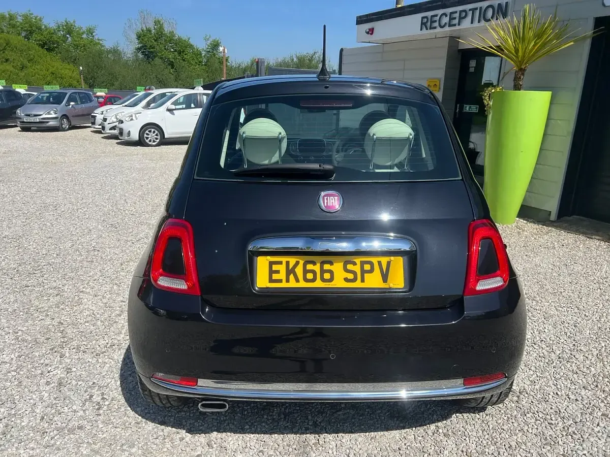 Used Fiat 500 Lounge 69 HP (50 kW) 2016 Black Hatchback