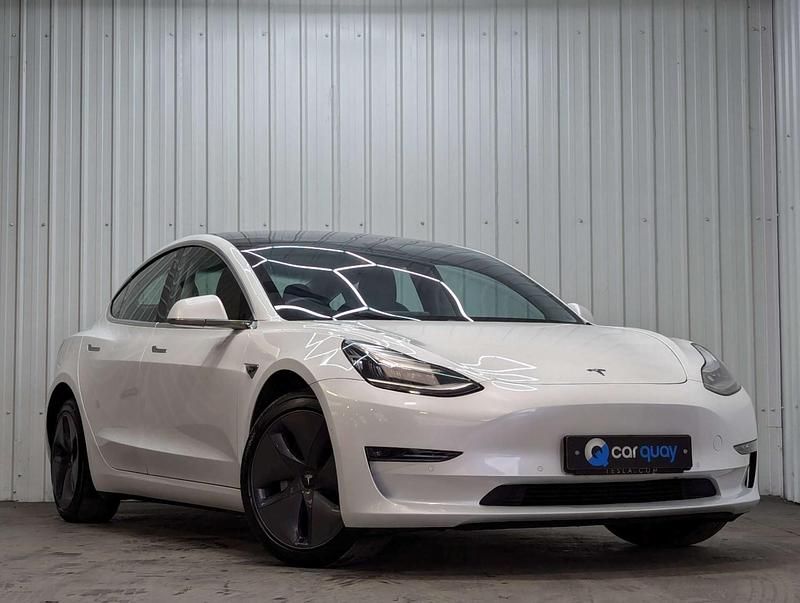 Used Tesla Model 3 Long Range AWD 77 kW (106 HP) 2020 White Sedan