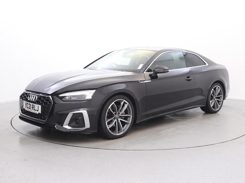 Used Audi A5 S-Line 204 HP (150 kW) 2021 Black Coupe