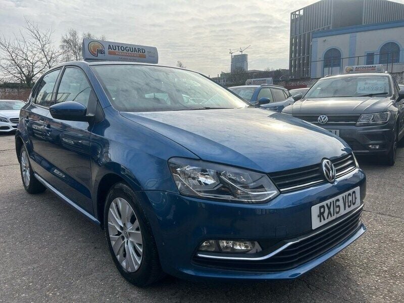 Blue Used 2016 VW Polo SE Hatchback | £7,490 (Good price) - Image 1/3