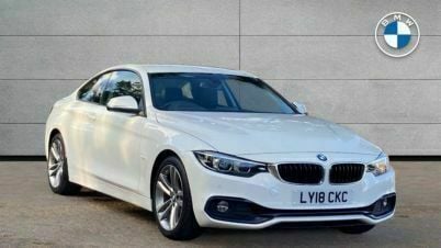 Used BMW 420 Sport Line 184 HP (135 kW) 2018 White Coupe