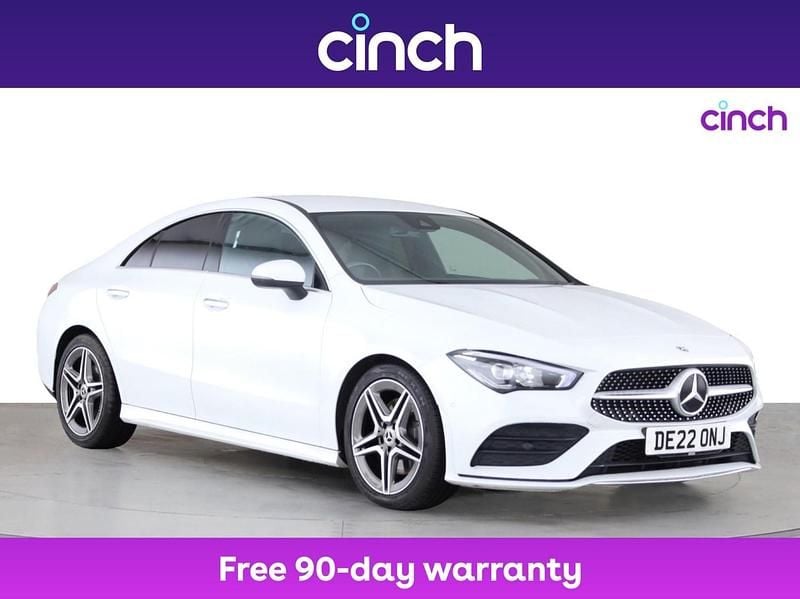 White Used 2022 Mercedes CLA220 AMG Line Premium Sedan | £22,149 (Fair price) - Image 1/3