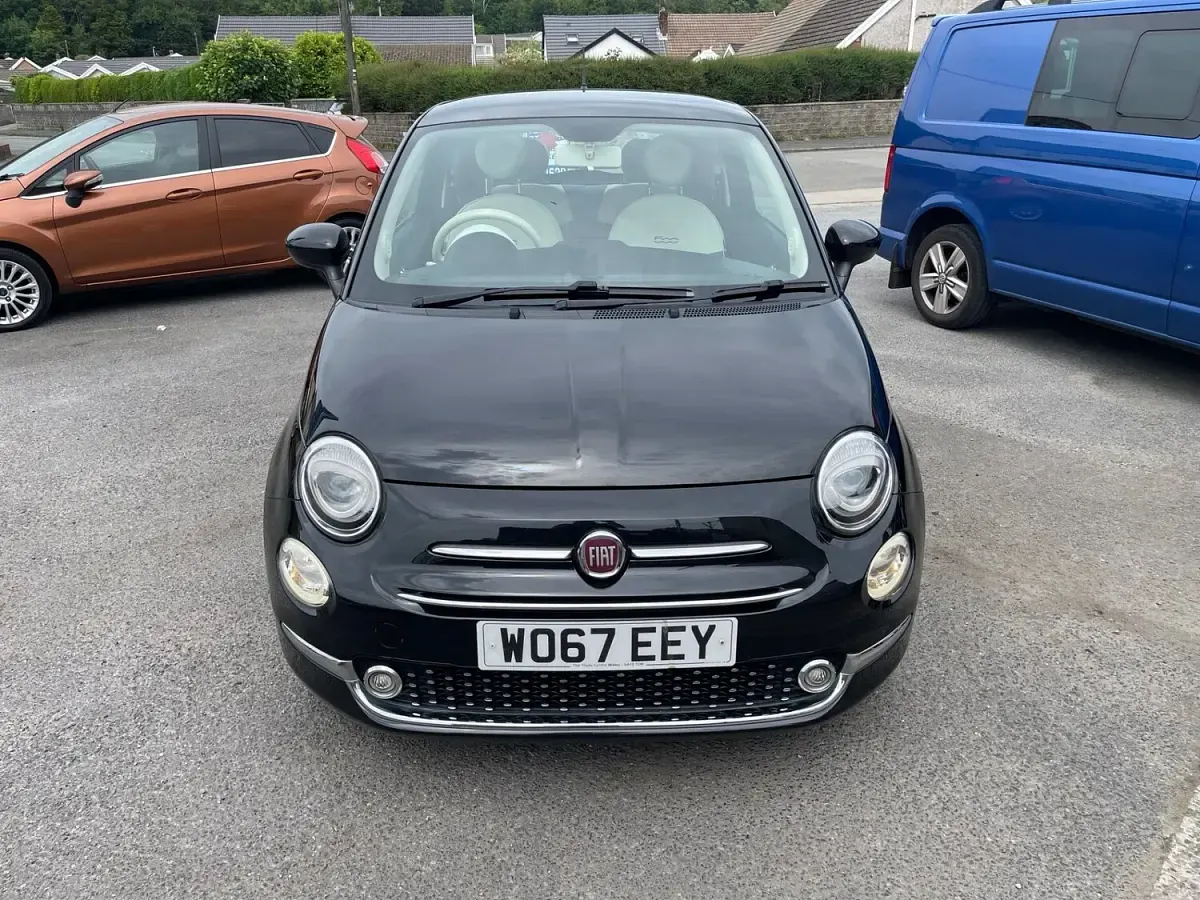Used Fiat 500 Lounge 69 HP (50 kW) 2018 Black Hatchback