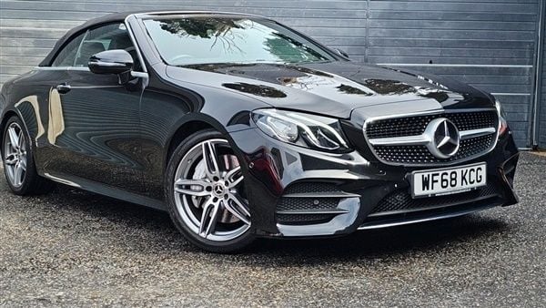 Black Used 2018 Mercedes E300 AMG Line Premium Cabriolet | £27,990 - Image 1/4