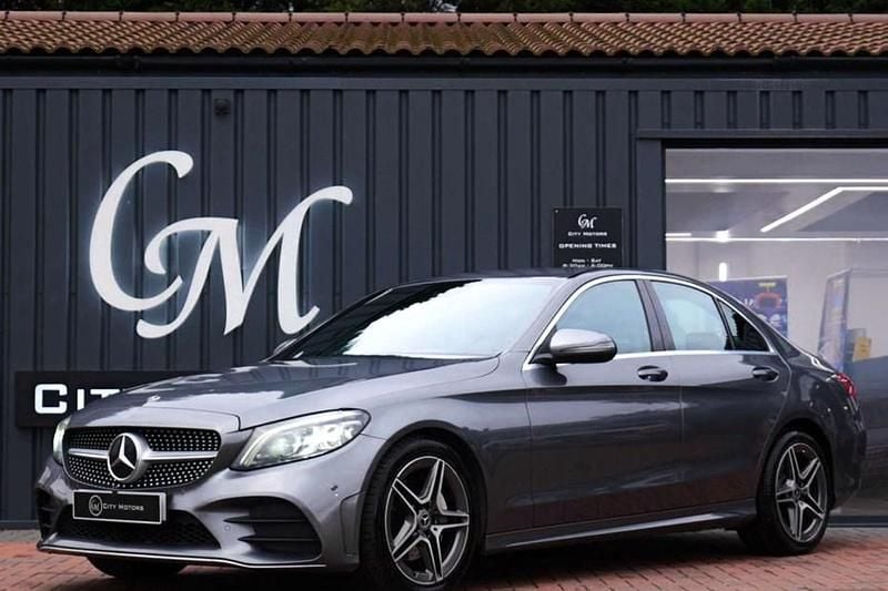 Grey Used 2019 Mercedes C220 AMG Line Premium Sedan | £14,290 (Fair price) - Image 1/1