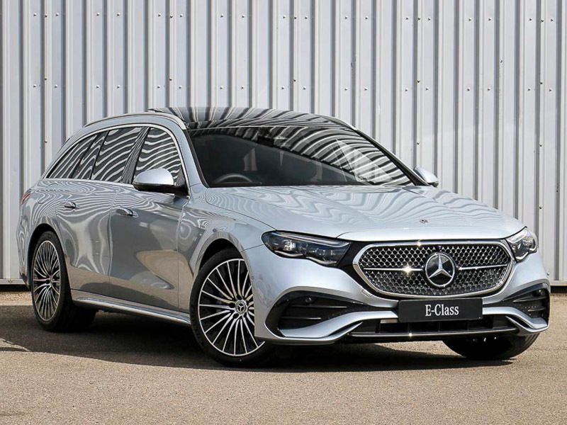 Silver New 2024 Mercedes E220 AMG Line Premium Plus Estate | £70,298 - Image 1/4