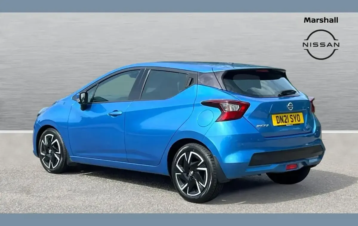 Used Nissan Micra Acenta 92 HP (67 kW) 2021 Blue Hatchback