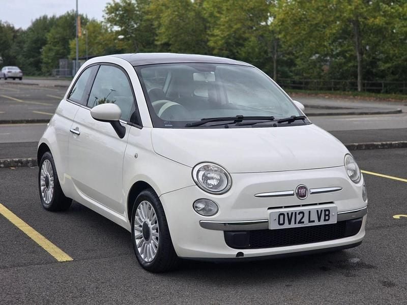 White Used 2012 Fiat 500 Lounge Hatchback | £1,795 (Good price) - Image 1/4