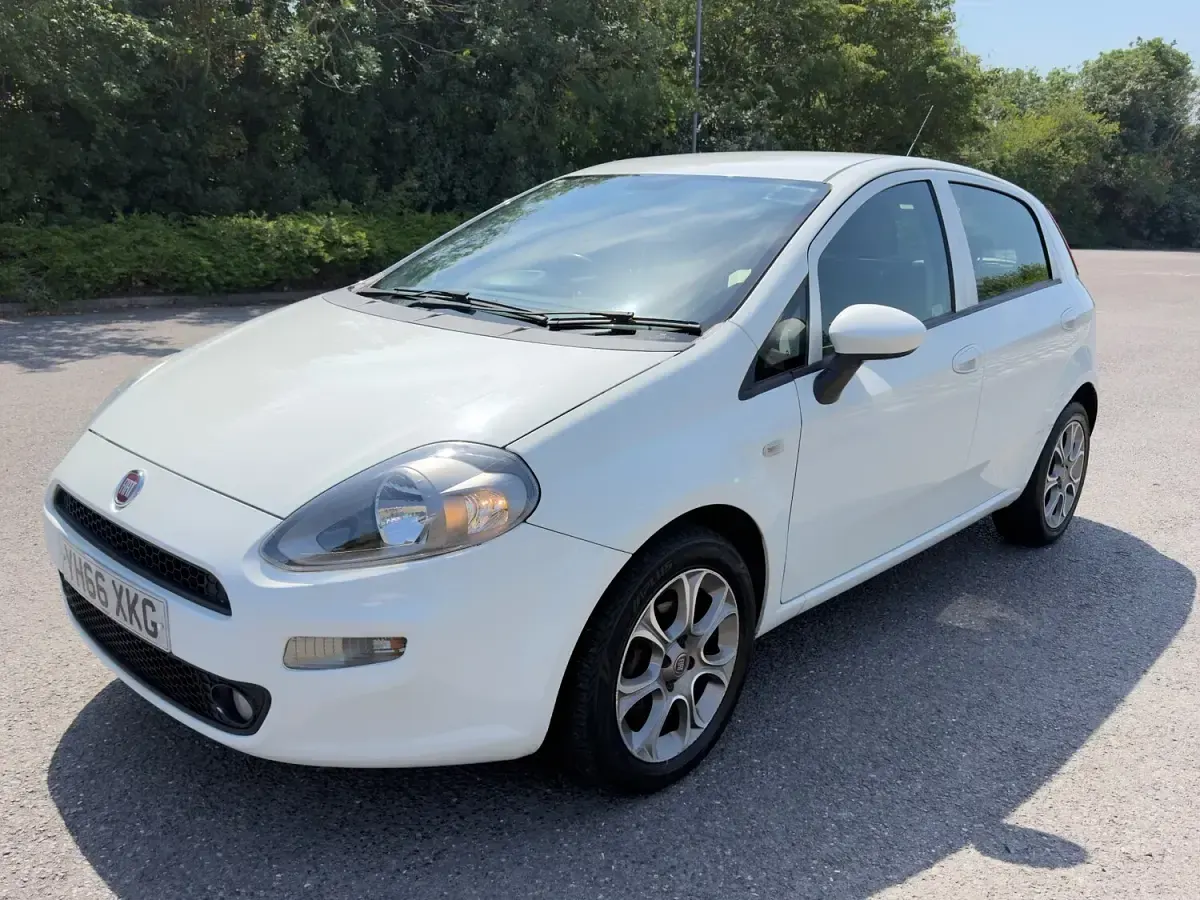 Used Fiat Punto Easy Plus 69 HP (50 kW) 2016 White Hatchback