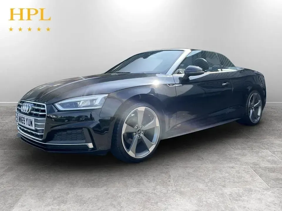 Used Audi A5 Cabriolet S-Line 190 HP (139 kW) 2019 Black Cabriolet