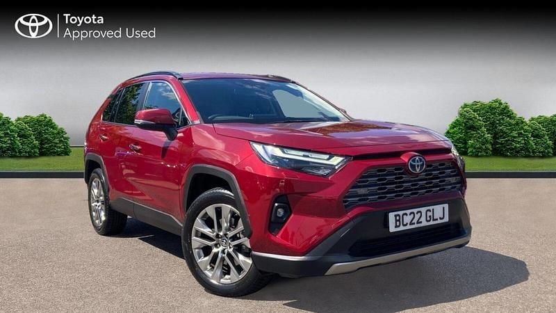 Tokyo red Used 2022 Toyota RAV4 Hybrid SUV | £29,123 (Fair price) - Image 1/4