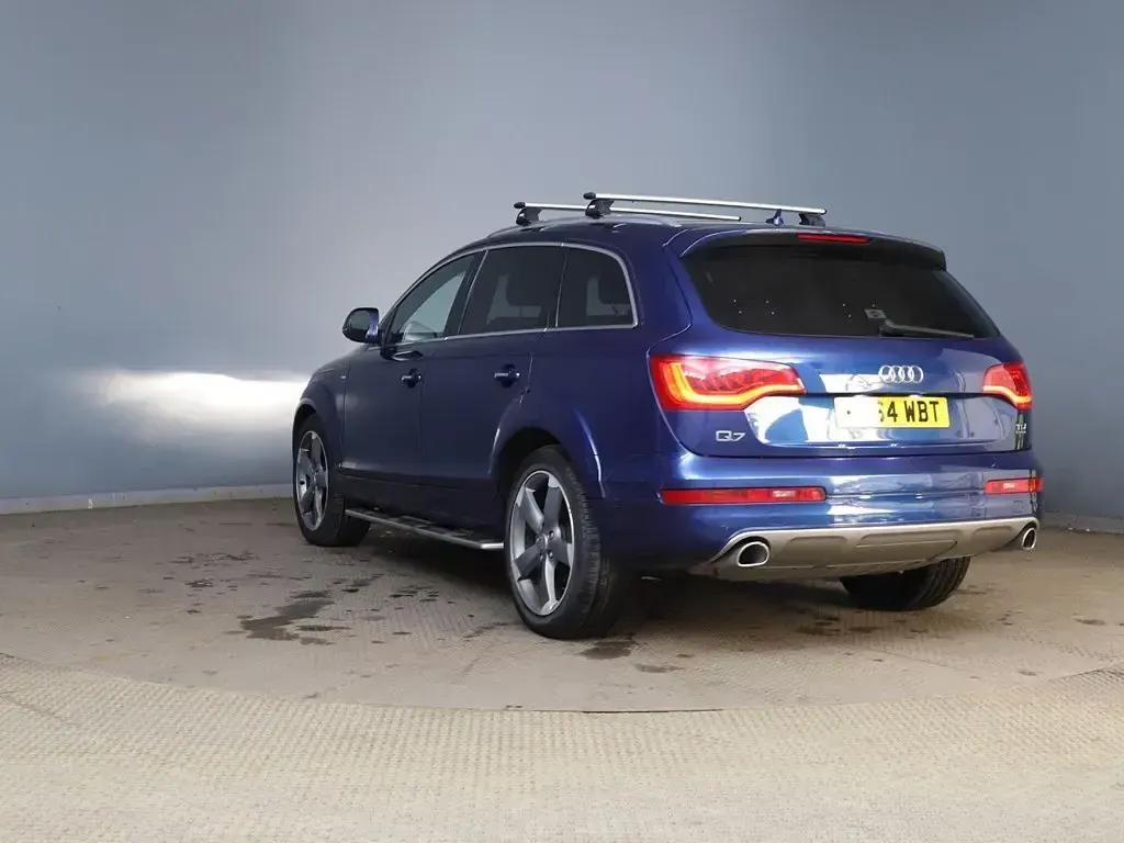 Begagnad Audi Q7 S-Line 245 HK (180 kW) 2014 Blå SUV