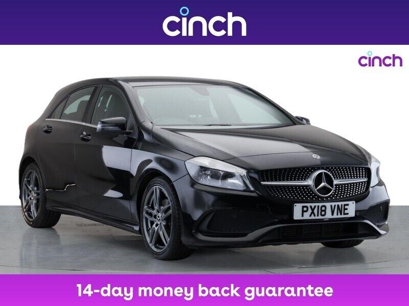 Black Used 2018 Mercedes A180 AMG line Hatchback | £9,999 (Good price) - Image 1/3