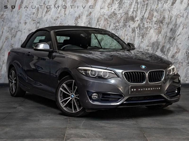 Used BMW 218 Sport Line 136 HP (100 kW) 2018 Grey Cabriolet