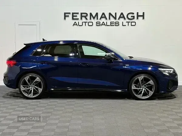 Used Audi A3 S-Line 150 HP (110 kW) 2024 Blue Hatchback