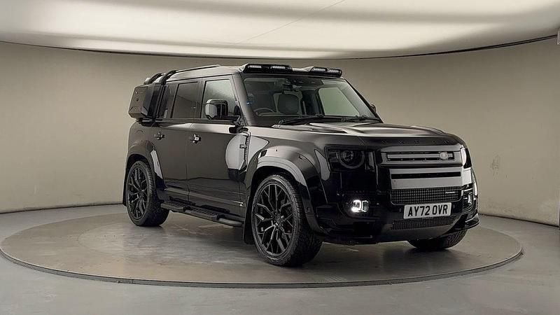 Santorini black Used 2022 Land Rover Defender HSE Dynamic SUV | £67,500 - Image 1/4
