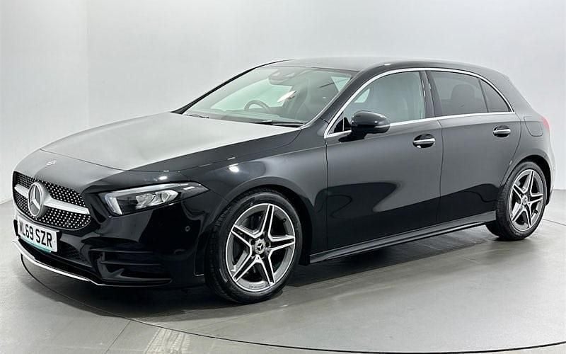 Used Mercedes A220 AMG Line Premium 190 HP (139 kW) 2019 Black Hatchback