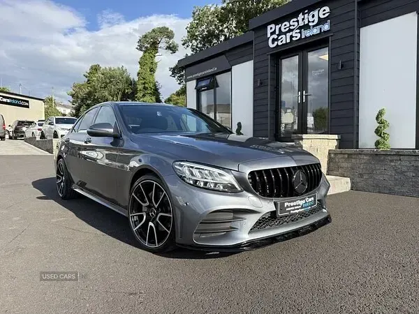 Used Mercedes C220 AMG line 194 HP (142 kW) 2019 Grey Sedan