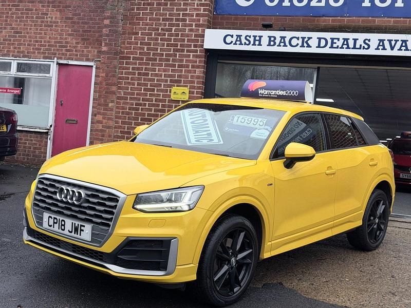 Begagnad Audi Q2 S-Line 150 HK (110 kW) 2018 Gul SUV