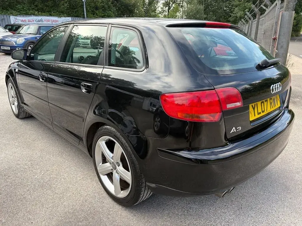 Used Audi A3 Sport 170 HP (125 kW) 2007 Black Hatchback