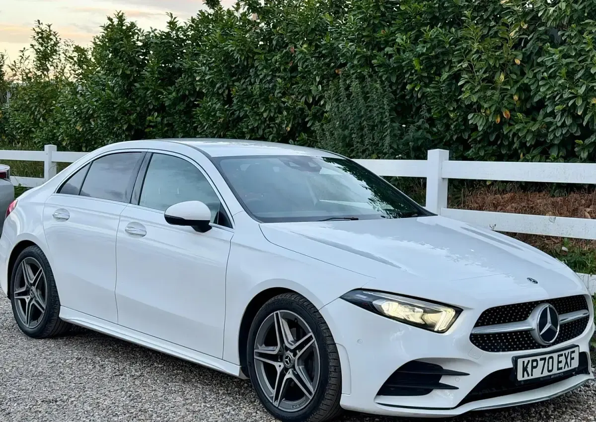 Used Mercedes A200 AMG Line Premium 150 HP (110 kW) 2020 White Sedan