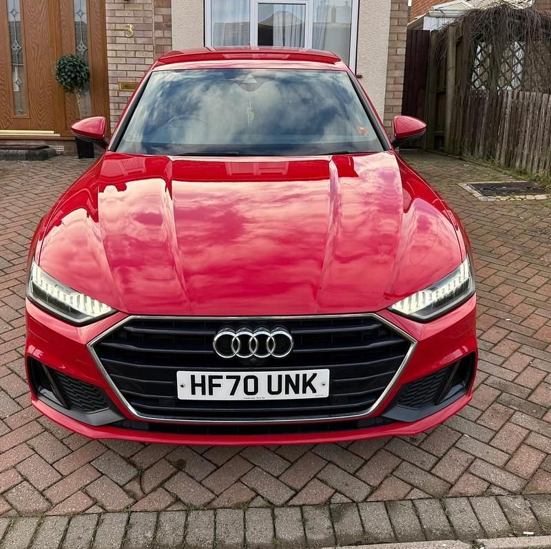 Used Audi A7 Sportback S-Line 204 HP (150 kW) 2020 Red Hatchback