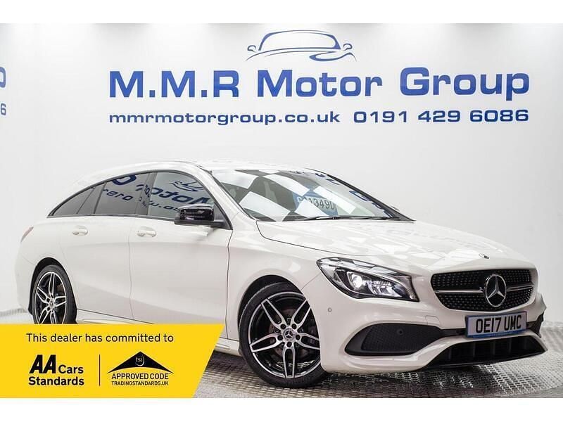Used Mercedes CLA200 Shooting Brake AMG line 136 HP (100 kW) 2017 White Estate