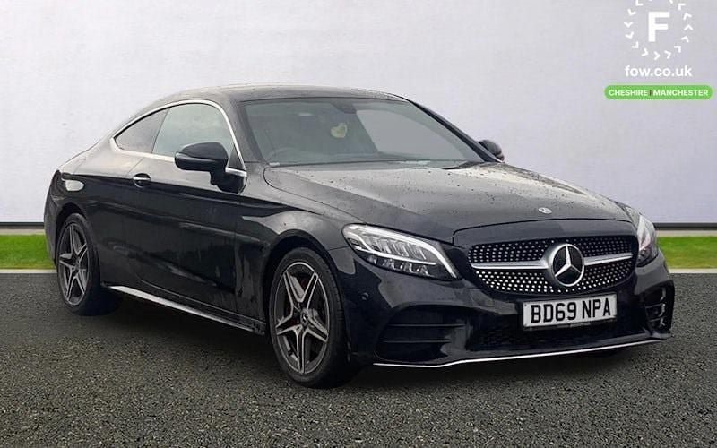 Black Used 2019 Mercedes C300 AMG line Coupe | £17,999 (Good price) - Image 1/3