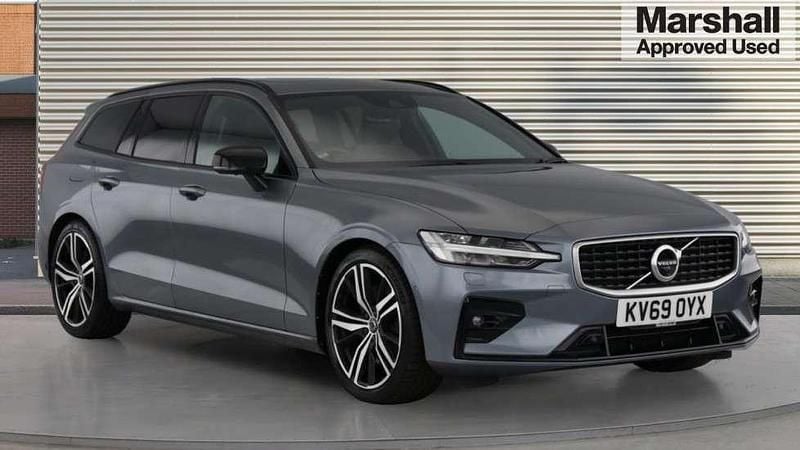 Grey Used 2019 Volvo V60 R-Design Estate | £27,764 (Expensive) - Image 1/4