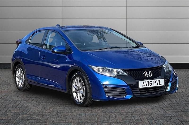 Used Honda Civic S 100 HP (73 kW) 2016 Blue Hatchback