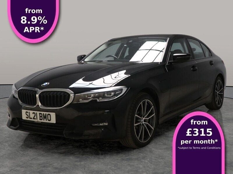 Black Used 2021 BMW 330e Sport Line Sedan | £21,959 (Good price) - Image 1/3