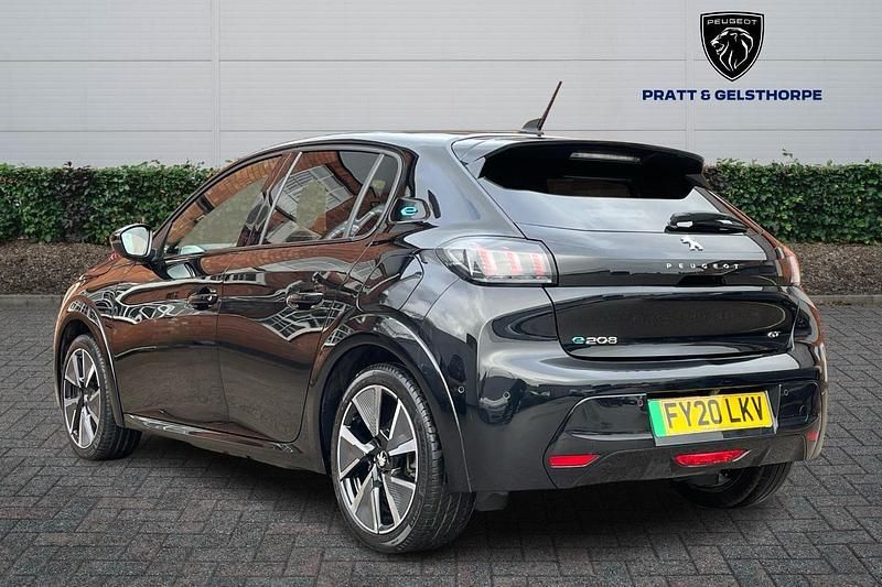 Used Peugeot e-208 GT 98 kW (134 HP) 2020 Black Hatchback