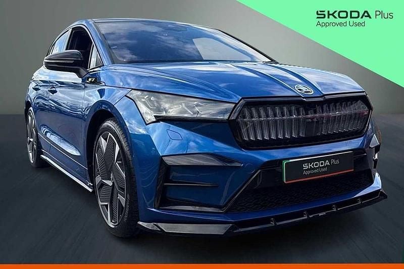 Used Skoda Enyaq iV vRS 219 kW (299 HP) 2022 Blue SUV