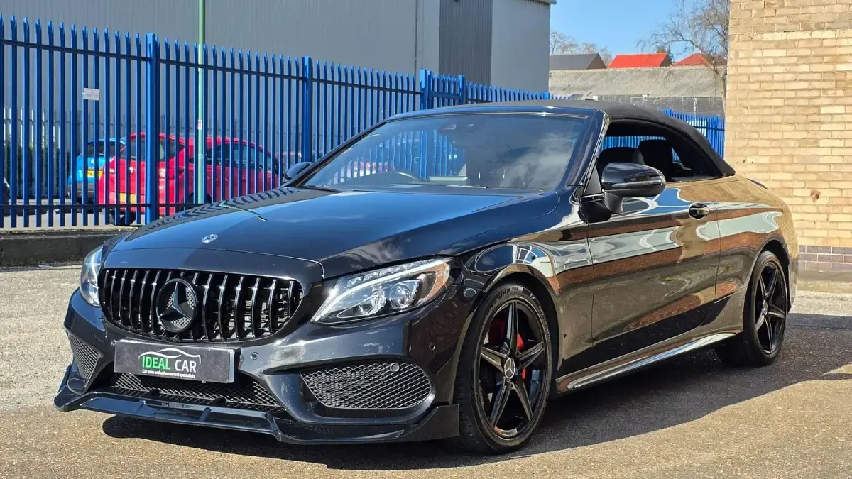 Used Mercedes C220 AMG line 2017 Black Cabriolet