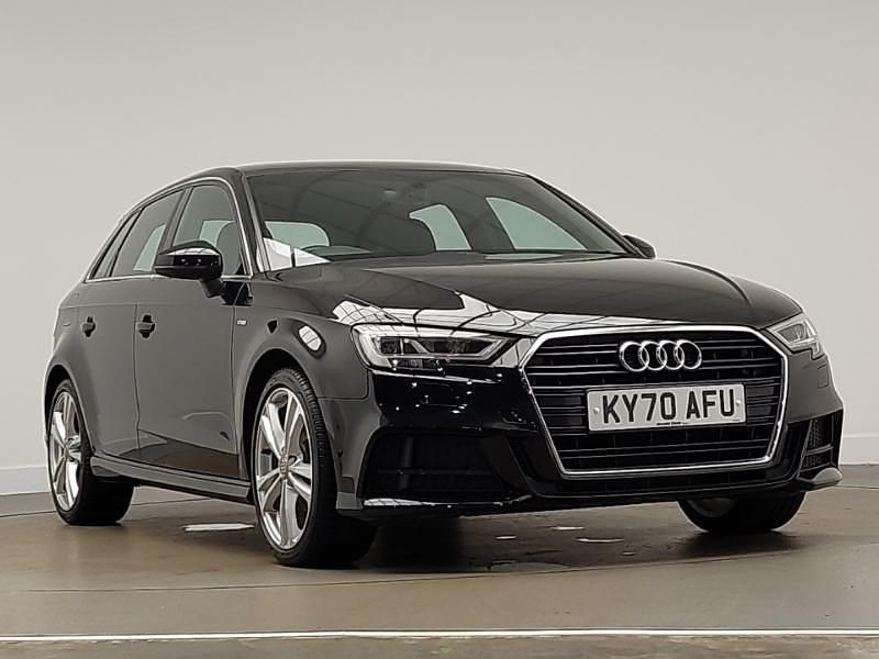 Black Used 2020 Audi A3 S-Line Hatchback | £17,498 (Good price) - Image 1/4