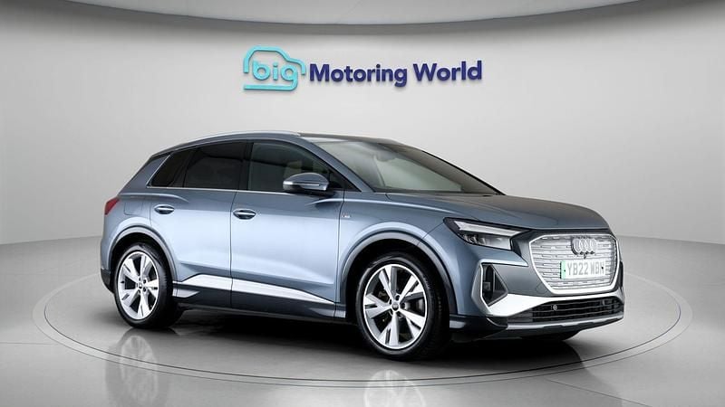 Blue Used 2022 Audi Q4 e-tron S-Line SUV | £22,800 (Good price) - Image 1/4