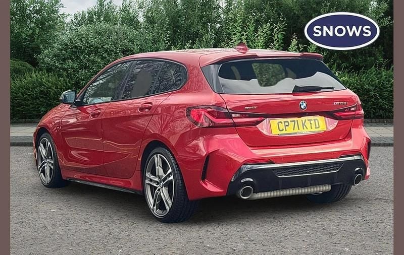 Used BMW M135 Comfort Edition 306 HP (225 kW) 2021 Red Hatchback