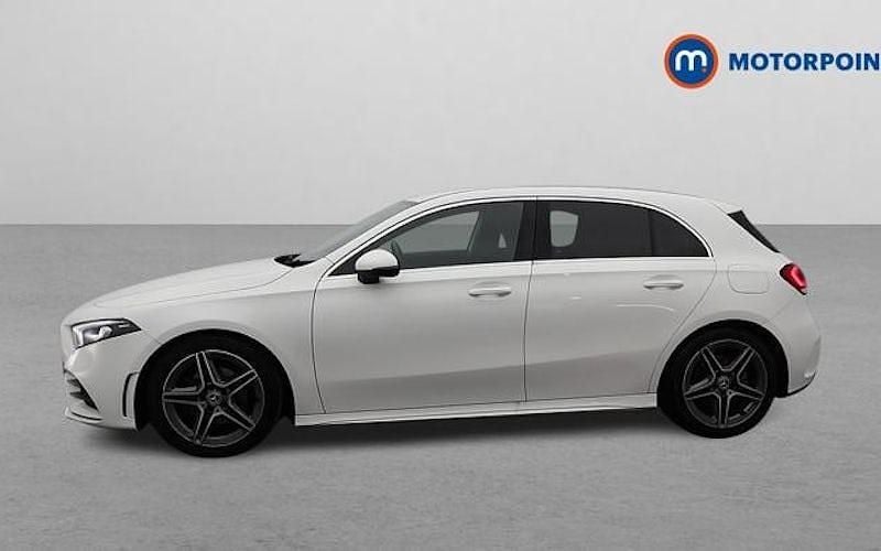Used Mercedes A200 AMG line 163 HP (119 kW) 2019 White Hatchback
