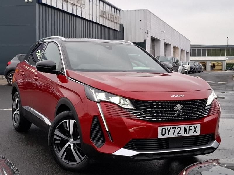 Red Used 2022 Peugeot 3008 GTi SUV | £19,498 (Fair price) - Image 1/4